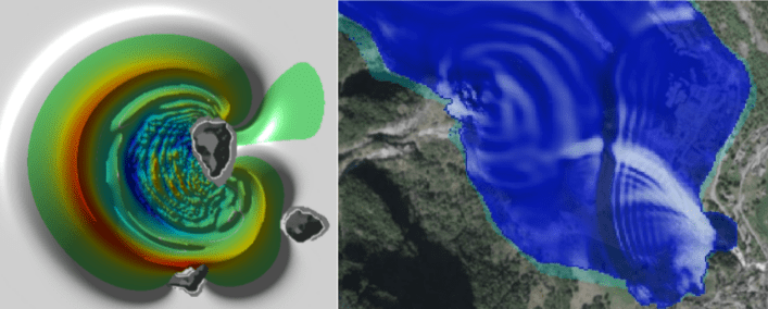 DC07: Efficient landslide tsunami model with generalized rheological properties